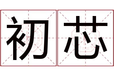 芯名字意思